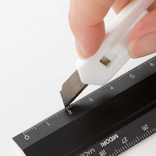 MIDORI Aluminum Multi Ruler Black