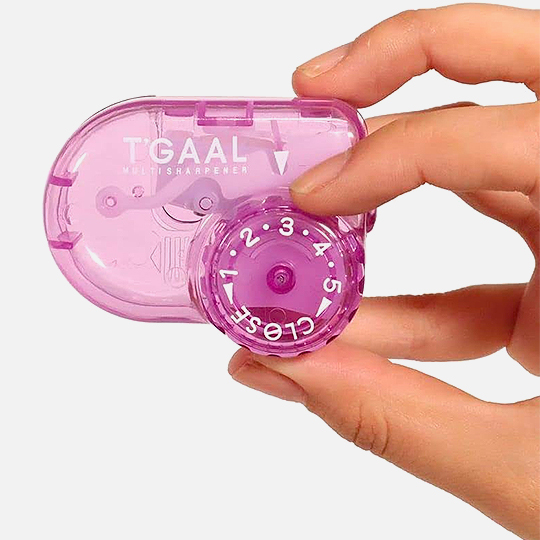STAD T’gaal 5-Point Pencil Sharpener Clear Purple