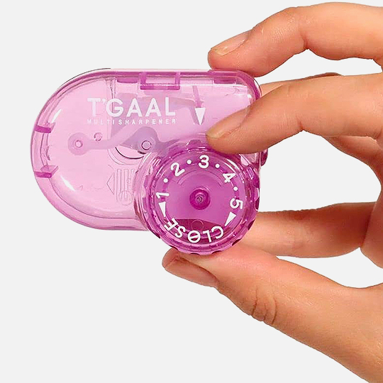 STAD T’gaal 5-Point Pencil Sharpener Clear Black