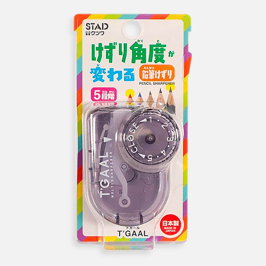 STAD T’gaal 5-Point Pencil Sharpener Clear Black