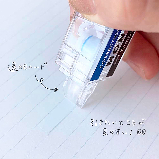 TOMBOW Mono Pocket Correction Tape 5mm x 4m Clear Black