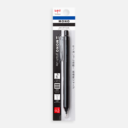 TOMBOW Mono Graph Lite Mechanical Pencil 0.5mm Black