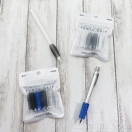 HILINE Punyu Pencil Grip x 4 Shiny Ocean