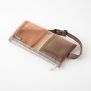 MIDORI Book Band Pen Case B6 ~ A5 Mesh Brown