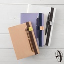 MIDORI Penholder Band B6 ~ A5 Navy Blue