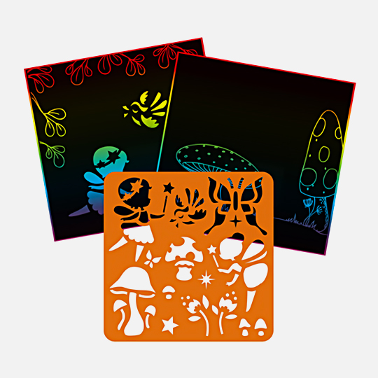 AVENUE MANDARINE Graffy Scratch Pad Fairies x 24