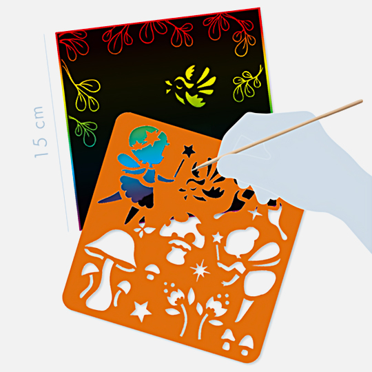 AVENUE MANDARINE Graffy Scratch Pad Fairies x 24