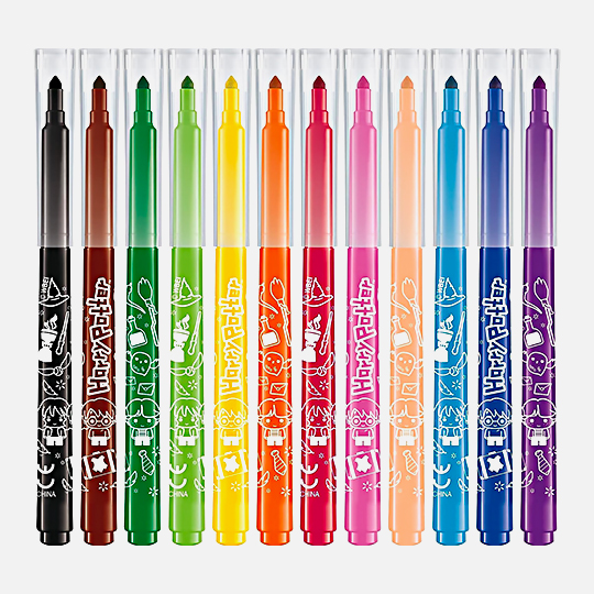 MAPED Harry Potter Plastic Pouch Felt Tip Pens x 12