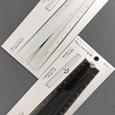 MIDORI Aluminum Multi Ruler 30cm Black