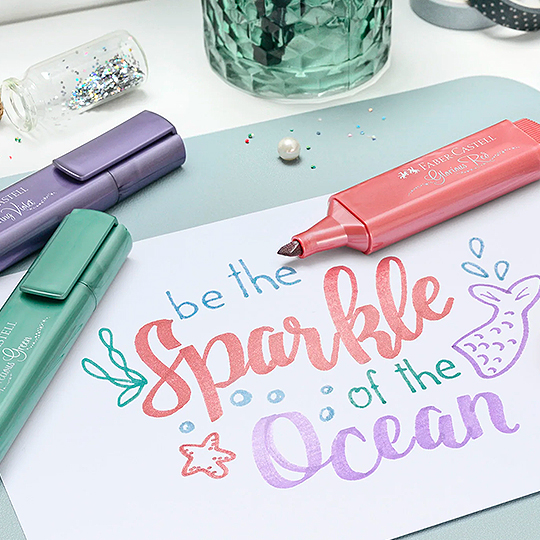 FABER-CASTELL Textliner 46 Metallic Set x 4