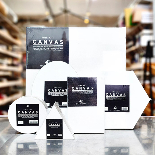 OVJ Hexagon Cotton Canvas Board 280gsm 8”