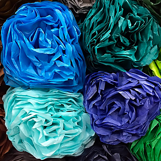 CLAIREFONTAINE Tissue Paper 18gsm 50cm x 75cm x 8 Turquoise