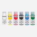 MEEDEN Fluid Acrylic Paint 60ml Basic Set x 6