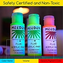 MEEDEN Fluid Acrylic Paint 60ml Fluorescent Set x 6
