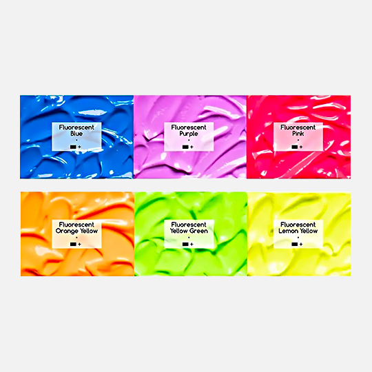 MEEDEN Acrylic Paint 22ml Fluorescent Set x 6