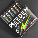 MEEDEN Acrylic Paint 22ml Gleaming Set x 6