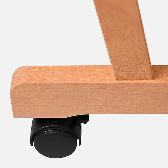 MEEDEN Wood Print Rack With Castors