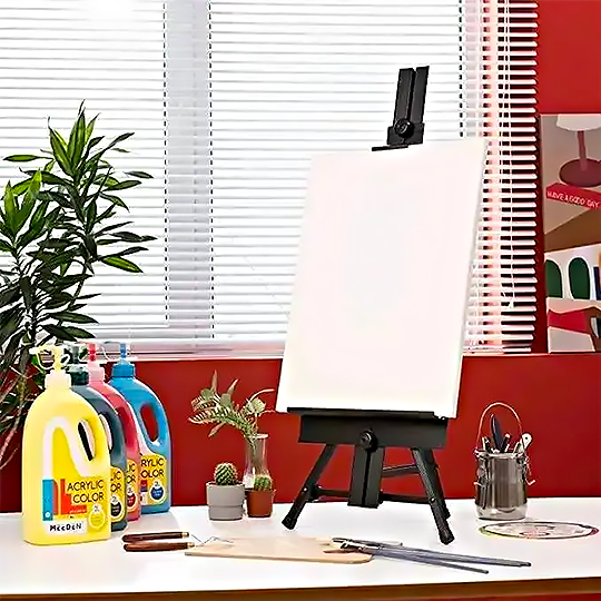 MEEDEN Black Aluminium Table Display Easel