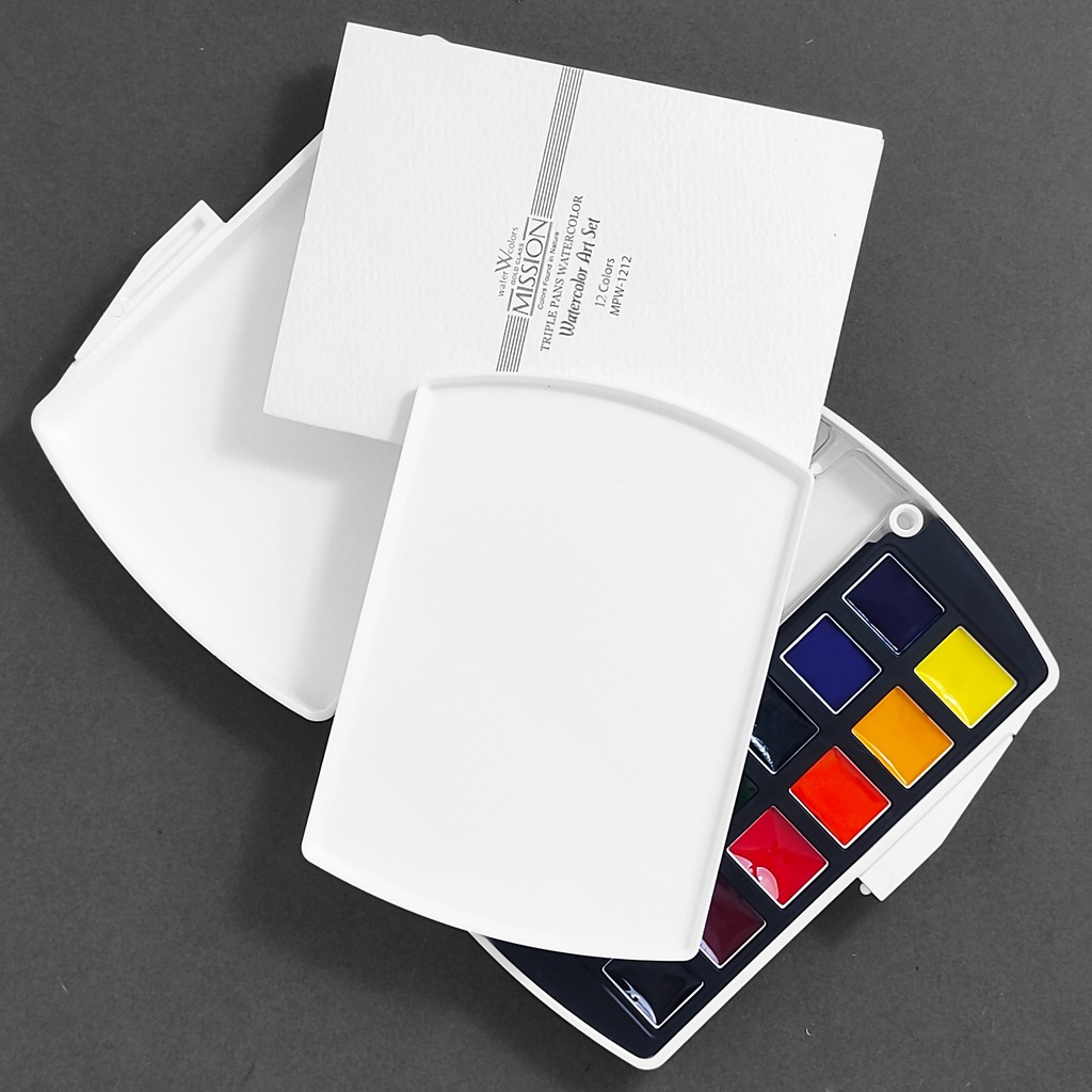 MIJELLO Mission Gold Triple Pan Watercolor Set x 12