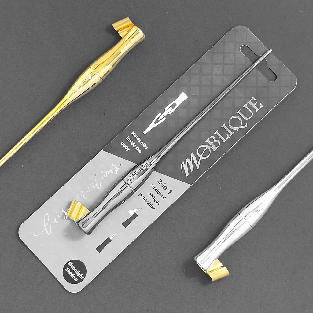 MOBLIQUE 2-In-1 Straight & Oblique Dip Pen Holder Dead Sea Clay