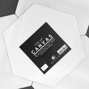 OVJ Stretched Hexagon Cotton Canvas 380gsm 30cm