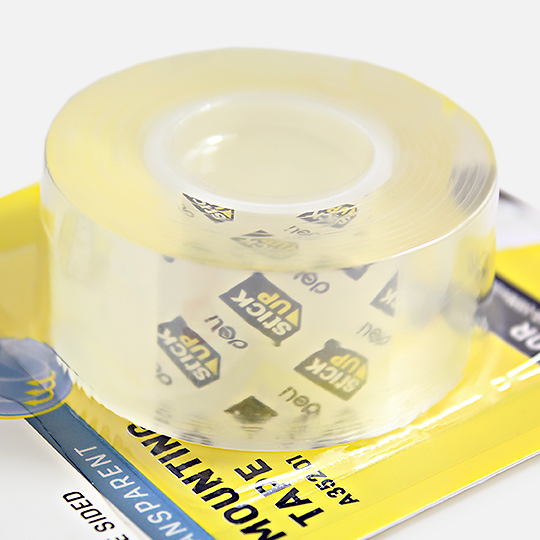 DELI Stick Up Transparent Mounting Tape 1” x 59”