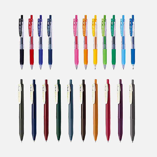 ZEBRA Sarasa Clip Roller Pen 0.5mm Set x 25
