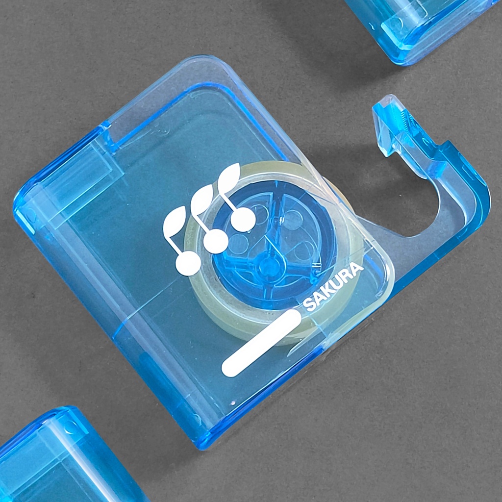 SAKURA Tape Cutter Clear Blue