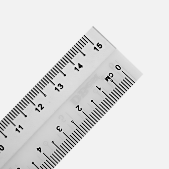 D-BEST Plastic Ruler 6” / 15cm