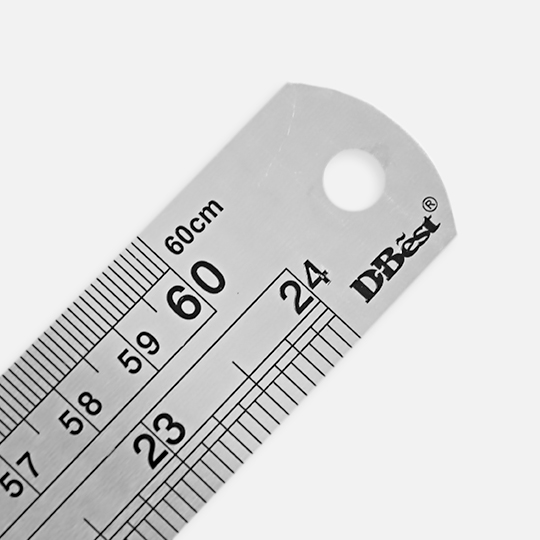 D-BEST Stainless Steel Ruler 24” / 60cm