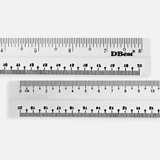 D-BEST Plastic Ruler 12” / 30cm