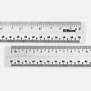 D-BEST Plastic Ruler 12” / 30cm