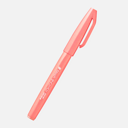 PENTEL Fude Touch Brush Pen Coral Orange