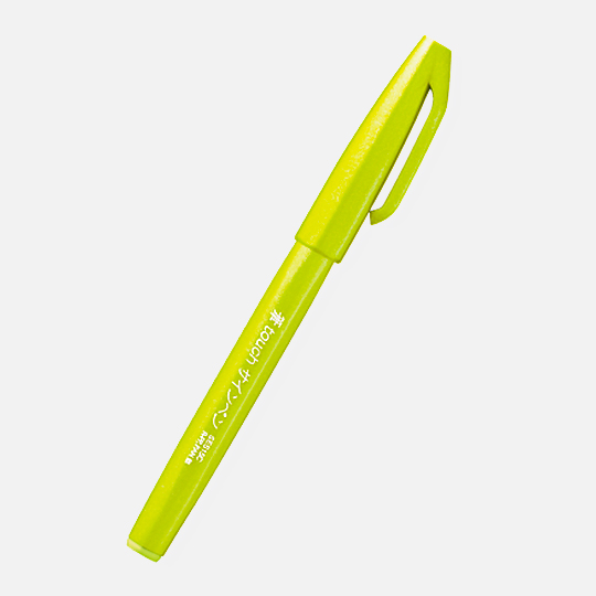 PENTEL Fude Touch Brush Pen Lime Green