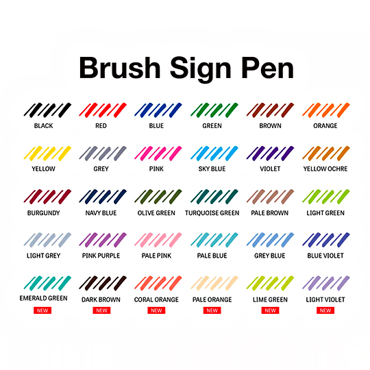 PENTEL Fude Touch Brush Pen Pale Brown