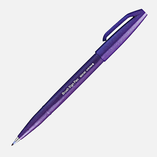 PENTEL Fude Touch Brush Pen Violet