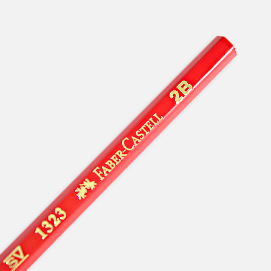 FABER-CASTELL Black Lead Graphite Pencil 2B x 12