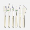 MUNGYO Plastic Palette Painting Knife Set x 6