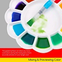 MEEDEN 13-Well Porcelain Paint Palette