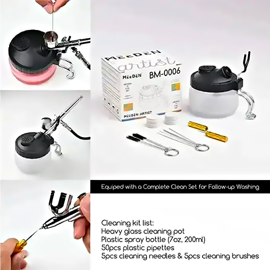 MEEDEN Airbrush Kit With Compressor