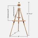 MEEDEN Tripod Painting Easel With Carrying Case