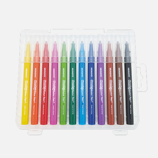 MUNGYO Non Dry Color Felt Tip Pen Set x 12