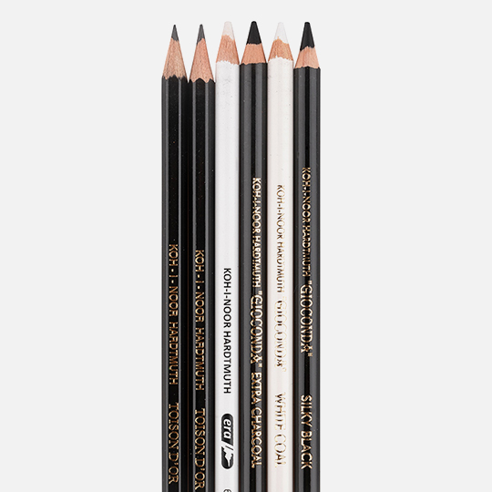 KOH-I-NOOR Toison D'or Gioconda Soft Pastel Pencil Drawing Art Set x 6