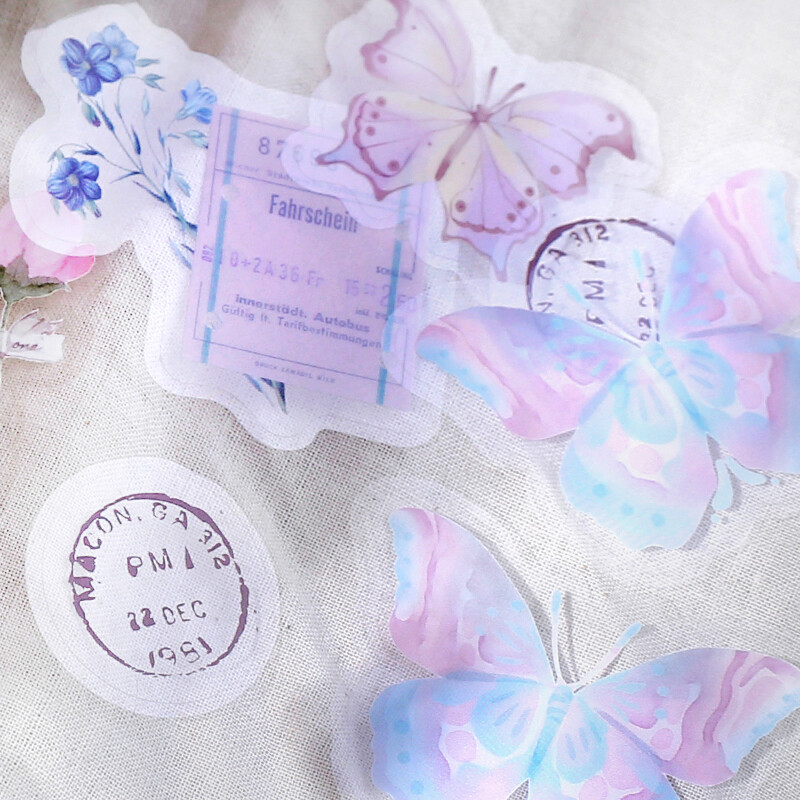 BGM The Museum Deco Sticker Natural History Butterfly Dream