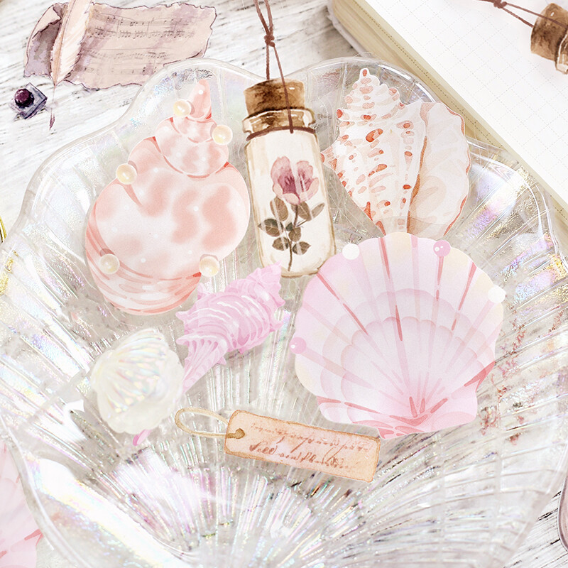 BGM The Museum Deco Sticker Natural History Cherry Blossom Shells