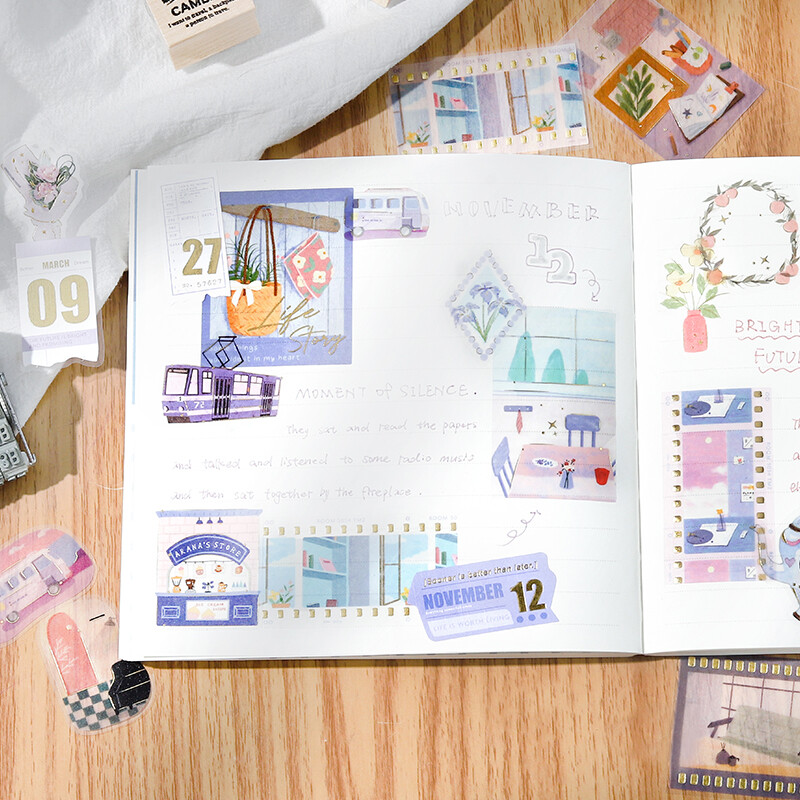 BGM Deco Sticker Leisure Time Purple