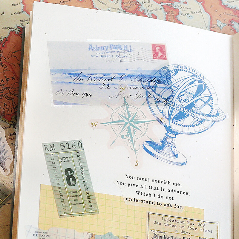 BGM Deco Memory Trip Sticker Blue