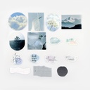 BGM Deco Color Poems Stickers White