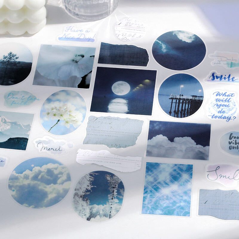 BGM Deco Color Poems Stickers White