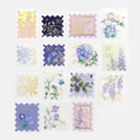 BGM Deco Sticker Floral Post Blue